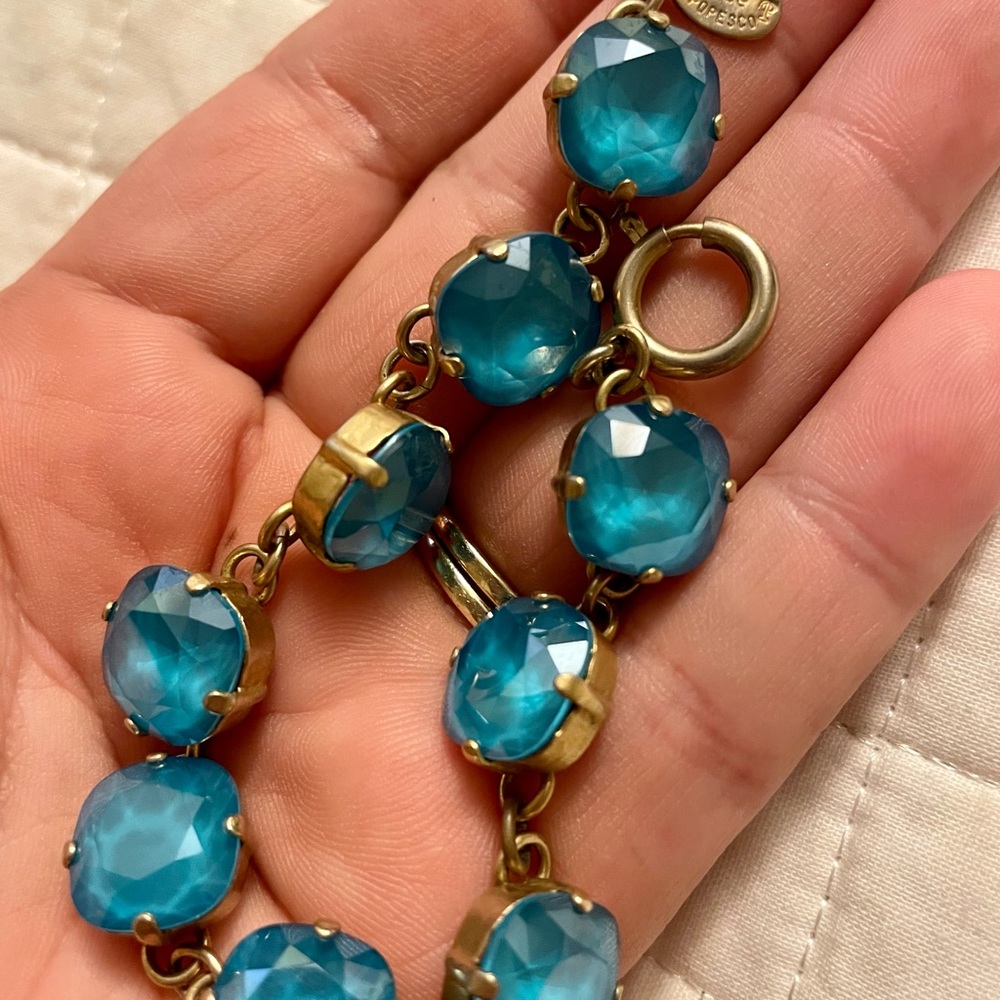 Teal Catherine Popesco LaVie bracelet. Swarovski. Very gently used.
